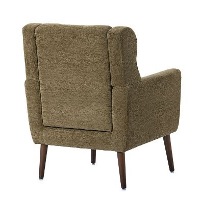 Aoolive Modern Accent Chair,Chenille Arm Chairs for Living Room,Comfy Soft Padded Lounge Chair