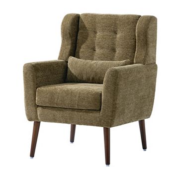 Aoolive Modern Accent Chair,Chenille Arm Chairs for Living Room,Comfy Soft Padded Lounge Chair