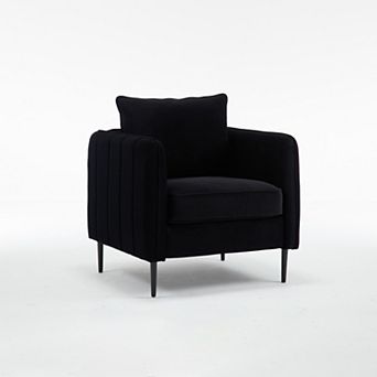 Aoolive Accent Chair for Living Room,Velvet Comfy Sofa Chair,Mid-Century Modern Armchair