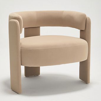 Aoolive Accent Chair for Living Room,Velvet Comfy Single Sofa Chair Mid-Century Modern Armchair