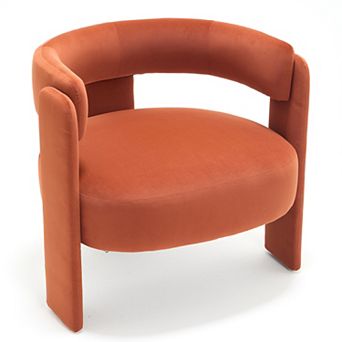 Aoolive Accent Chair for Living Room,Velvet Comfy Single Sofa Chair Mid-Century Modern Armchair