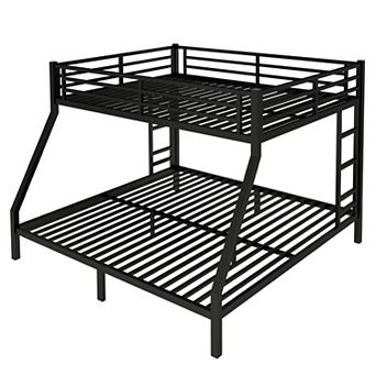Aoolive Metal Queen over King Bunk Bed for Teens and Adults,Space-Saving/Noise Reduced