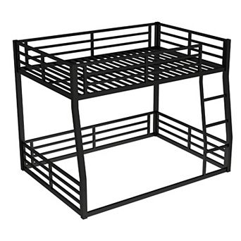Aoolive Metal Full XL over Queen Bunk Bed for Teens and Adults,Space-Saving/Noise Reduced