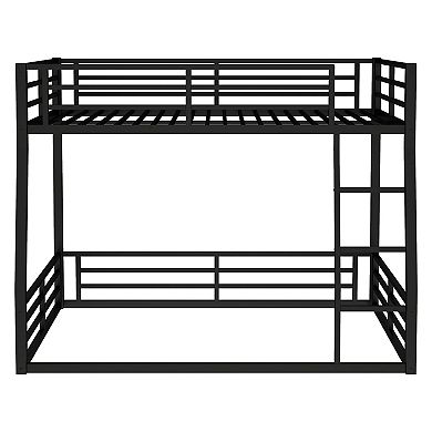 Aoolive Metal Full XL over Queen Bunk Bed for Teens and Adults,Space-Saving/Noise Reduced