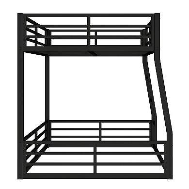 Aoolive Metal Full XL over Queen Bunk Bed for Teens and Adults,Space-Saving/Noise Reduced