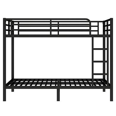 Aoolive Metal Full XL over Full XL Bunk Bed for Teens and Adults,Space-Saving/Noise Reduced