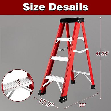 Fiberglass ladder, folding ladder, ladder in electrical engineering, insulating ladder