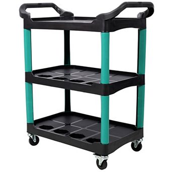 Three-layer wheeled storage cart, lightweight tool cart, storage trolley