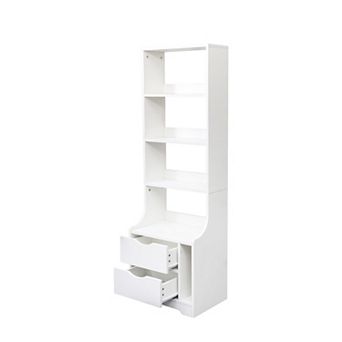 Vertical storage cabinet, bedside cabinet with bookshelf, essential for bedrooms and living rooms
