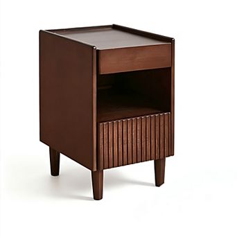 Sturdy bedside table, open shelf, sofa side cabinet, home storage cabinet