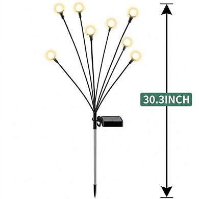 Solar outdoor waterproof lamp set of 4, with 32 LED lights per unit
