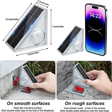 Solar Step Lights for Outdoor 6 Pack, Stair Lights