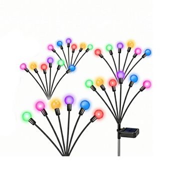 Waterproof Solar Firework Lights 2 Pack 120 LED Outdoor Garden Decor