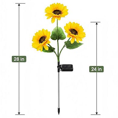 Solar Lights Outdoor Decor - 6 Pack Solar Garden Lights