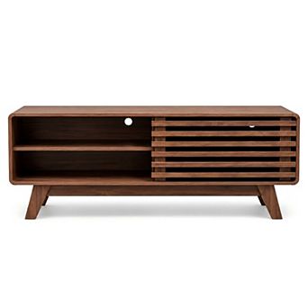 Lufeiya 46" TV Stand with Slatted Sliding Door, Fits TVs up to 50"