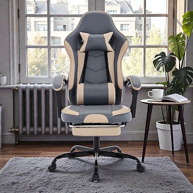 Lufeiya Ergonomic Gaming Chair with Massage Lumbar Support, Office Chair, Height Adjustable