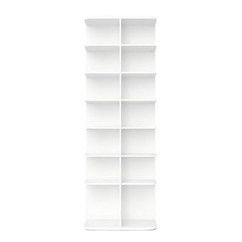 Lufeiya 7 tier Rotating Shoe Rack Tower, 360 Degree Spinning Freestanding Shoe Organizer