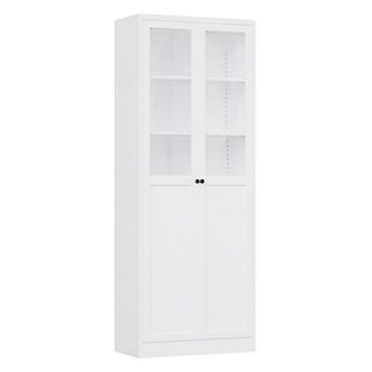 Lufeiya 72 Inch Metal Kitchen Pantry Cabinet with Adjustable Shelves, Tall Heavy-Duty Organizer