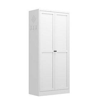 Lufeiya Metal Kitchen Pantry Cabinet with Adjustable Shelves, Freestanding Storage Organizer