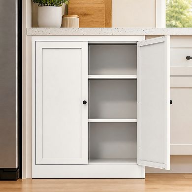 Lufeiya Kitchen Pantry Cabinet with Adjustable Shelves for Dining Room or Apartment