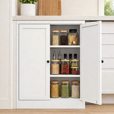 Lufeiya Kitchen Pantry Cabinet with Adjustable Shelves for Dining Room or Apartment