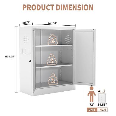 Lufeiya Kitchen Pantry Cabinet with Adjustable Shelves for Dining Room or Apartment
