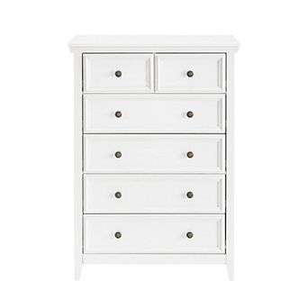 Heybly 6-Drawer Dresser, Storage Cabinet with Anti-Tipping Mechanism
