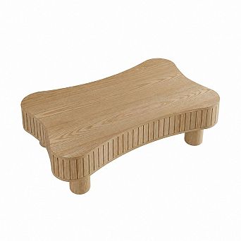 Heybly 42" Lift Top Coffee Table with Fluted Panels, Hidden Storage, Silent Hydraulic Lift