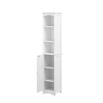 Lufeiya 64.17 Inch Tall Slim Bathroom Storage Cabinet with Adjustable Shelves