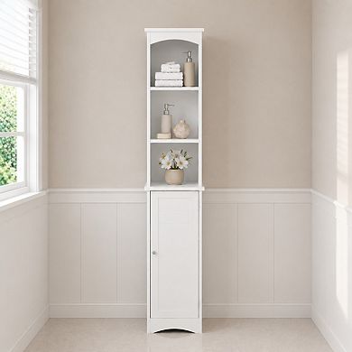Lufeiya 64.17 Inch Tall Slim Bathroom Storage Cabinet with Adjustable Shelves