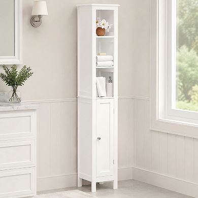 Lufeiya 66.92" Tall Bathroom Storage Cabinet with Adjustable Shelves and Anti-Tip Design