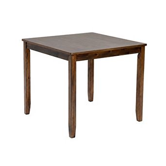 Lufeiya 34.5" Wooden Square Modern Dining Table for Small Spaces or Kitchen