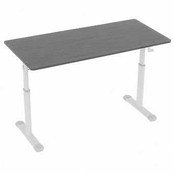 Lufeiya 47.24 inch Manual Height Adjustable Writing Desk with Hand Crank for Home