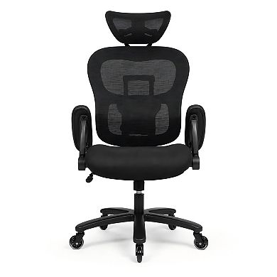 Lufeiya 500LBS Big and Tall Office Chair with Adjustable Backrest Height & Headrest Angle