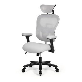 Lufeiya 500LBS Big and Tall Office Chair with Adjustable Backrest Height & Headrest Angle