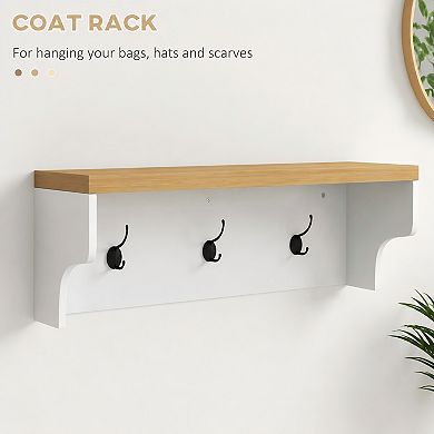 Lufeiya 2-in-1 Coat Rack and Shoe Storage Bench with Hall Tree for Entryway Organizer
