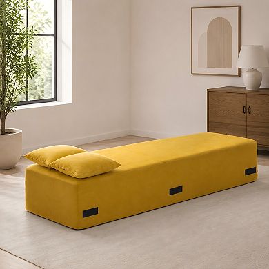 Lufeiya 83" Modern Boneless Cloud Sofa Couch, No Assembly Corduroy 3 Seater Sofa