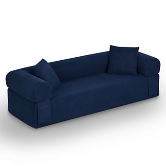 Lufeiya 83" Modern Boneless Cloud Sofa Couch, No Assembly Corduroy 3 Seater Sofa