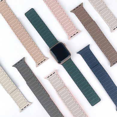 Silicone Magnetic Apple Watch Band - Minimalist & Easy to Use, Daily & Sports Use Fits 42mm