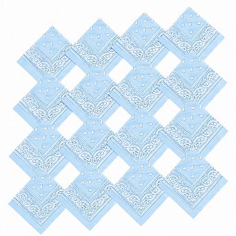 Live2Pedal 16 Paisley Cowboy Polyester Bandanas Multi-purpose Head Coverings
