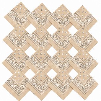 Live2Pedal 16 Paisley Cowboy Polyester Bandanas Multi-purpose Head Coverings
