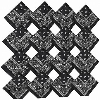 Live2Pedal 16 Bandanas Paisley Polyester 22x22 Inch Multi-purpose Unisex Headbands Decorations