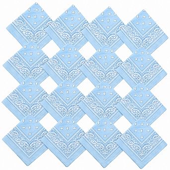 Live2Pedal 16 Bandanas Paisley Polyester 22x22 Inch Multi-purpose Unisex Headbands Decorations