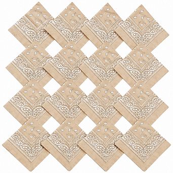 Live2Pedal 16 Bandanas Paisley Polyester 22x22 Inch Multi-purpose Unisex Headbands Decorations