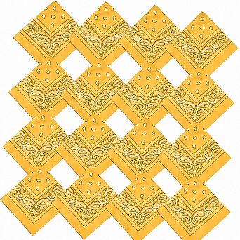 Live2Pedal 16 Bandanas Paisley Polyester 22x22 Inch Multi-purpose Unisex Headbands Decorations