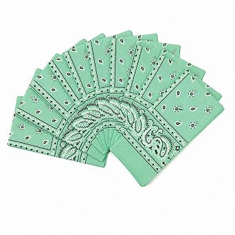 Nicate 10 Pack Cotton Bandanas Thick Colorfast Full Size Machine Washable