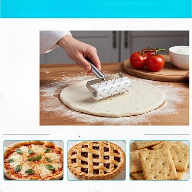 Stainless Steel Pizza Dough Docker with Spikes for Pastry