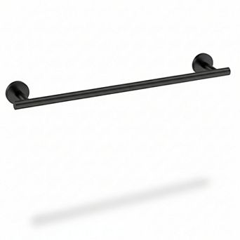 Matte Black 24-Inch Towel Bar 304 Stainless Steel Wall Mounted Bathroom Rack
