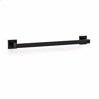 Matte Black 24 Inch Towel Bar 304 Stainless Steel Wall Mounted Bathroom Rack