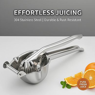 Stainless Steel Lemon Squeezer Heavy Duty Manual Citrus Juicer